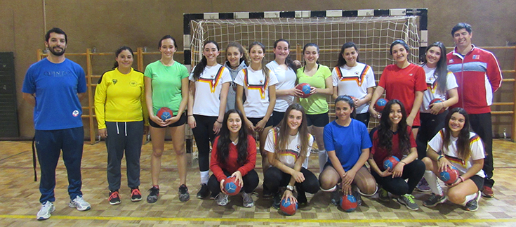 equipo con entrenador selección