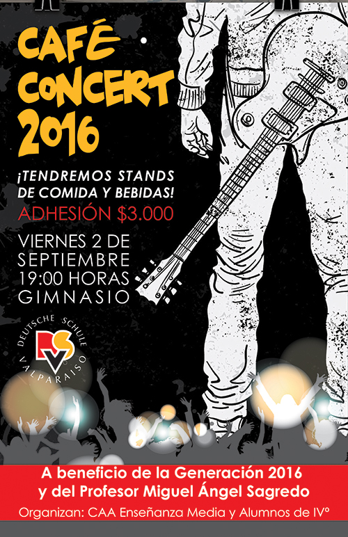 AFICHE CAFÉ CONCERT 2016