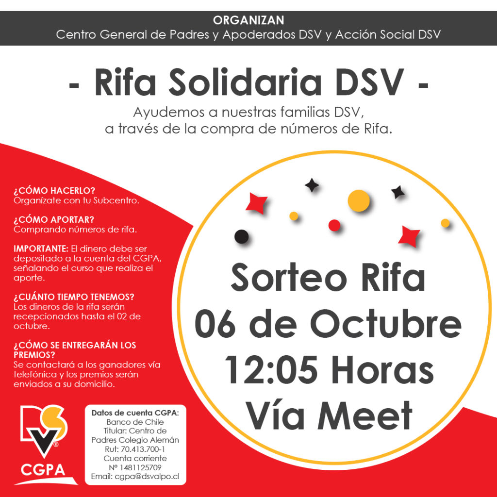 Ganadores de la Rifa Solidaria DSV