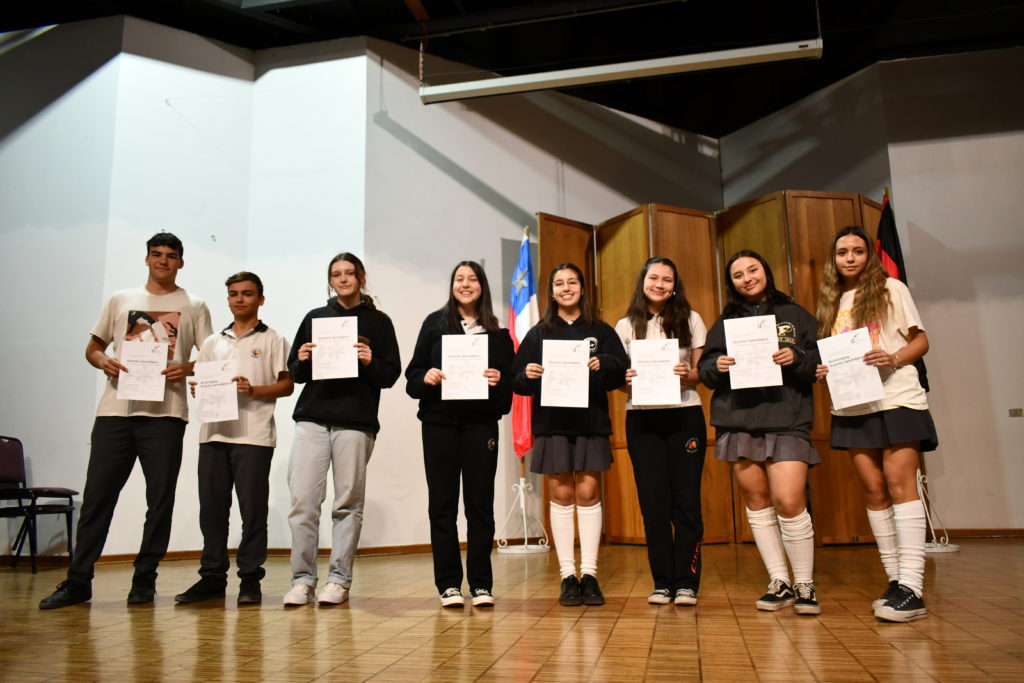 Alumnos de III° recibieron su certificado Sprachdiplom